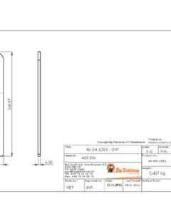 Pipe holder 1 pipes SST semi-finished products